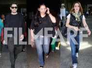 Maanayata Dutt, Sussanne Khan and Sidharth Malhotra spotted at the airport