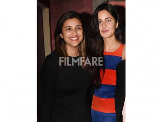 Katrina Kaif And Parineeti Chopra Snapped At A Movie Screening In Juhu ...