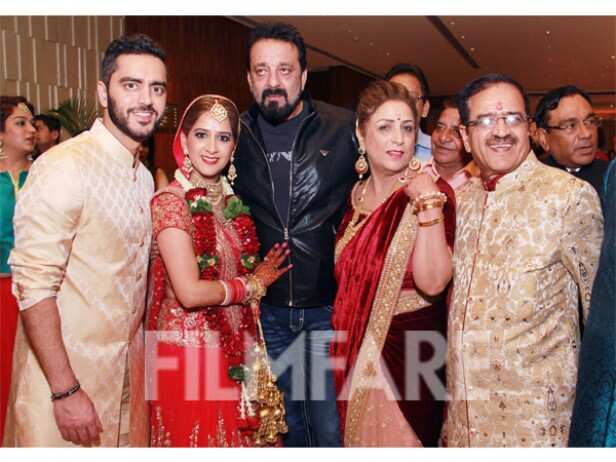 Sanjay Dutt and Manyata Dutt snapped at a wedding | Filmfare.com