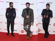 Sharpsuiters Harshvardhan Kapoor, Manish Paul and Prateik Babbar arrive at the Jio Filmfare Awards Pre-Awards Party