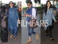 Sonali Bendre, Tabu and Elli Avram snapped at the airport