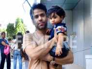 Tusshar Kapoor snapped with his adorable son Laksshya