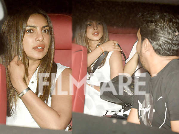 Priyanka Chopra snapped with family and friends in the city