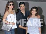 Shilpa Shetty and Shamita Shetty spend some quality time with Manish Malhotra