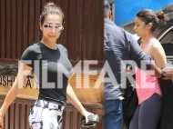 Fitness freaks Malaika Arora and Alia Bhatt spotted snapped in the city