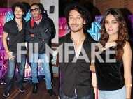 Tiger Shroff, Nidhhi Agerwal and Jackie Shroff celebrate the completion of Munna Michael