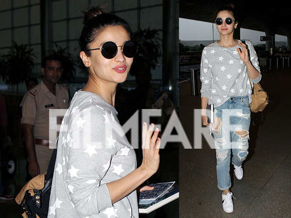 Alia bhatt in hot sale white sneakers