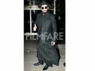 Ranveer Singh looks dapper in his all black airport look!