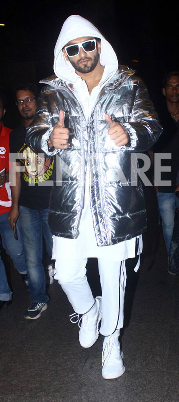 Photos: Ranveer Singh looked suave in a silver jacket at the