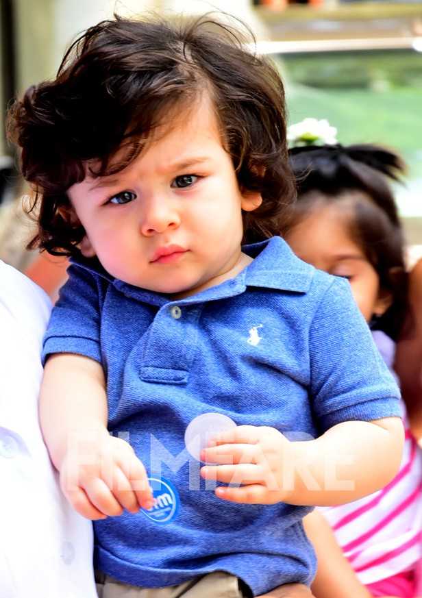 Taimur Ali Khan looks all things groggy post his long day at school