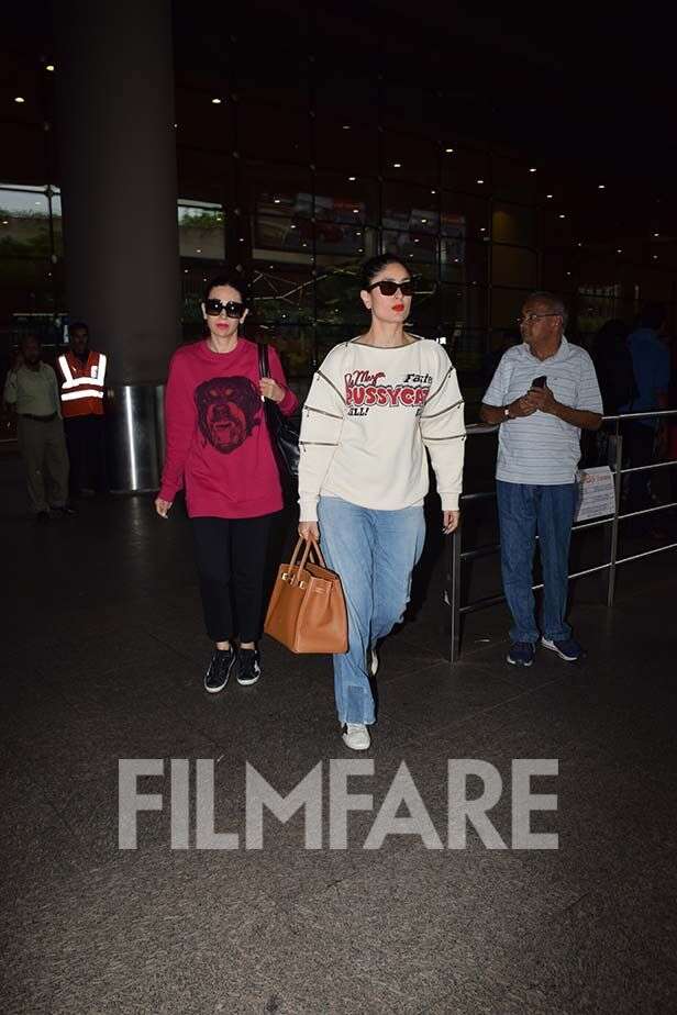 Photos! Ranbir, Karisma and Kareena Kapoor Khan return to the bay
