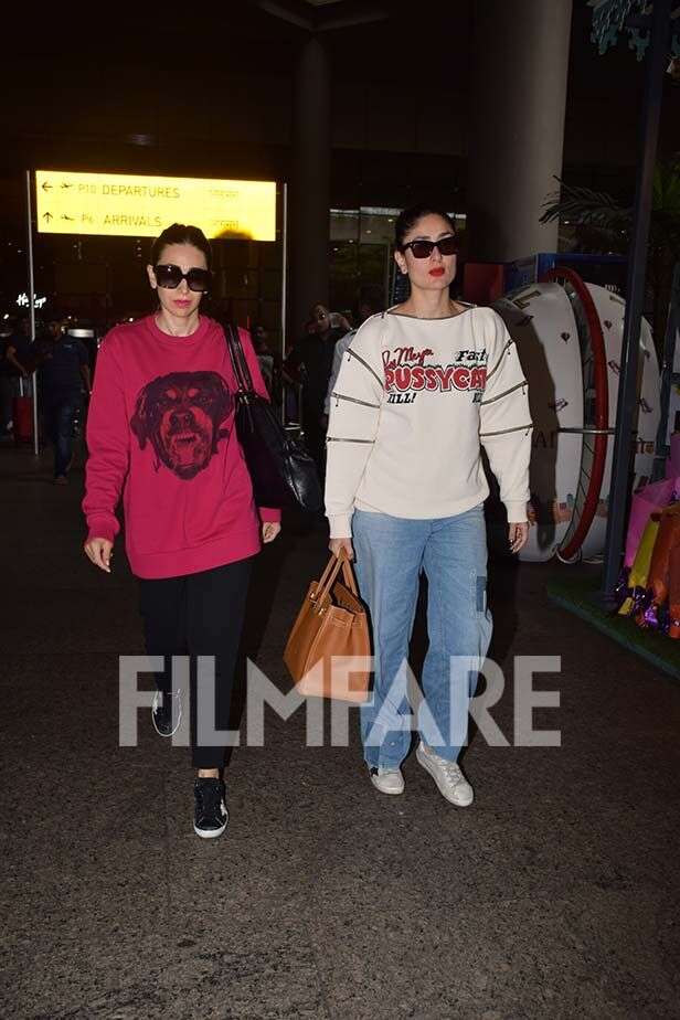 Photos! Ranbir, Karisma and Kareena Kapoor Khan return to the bay