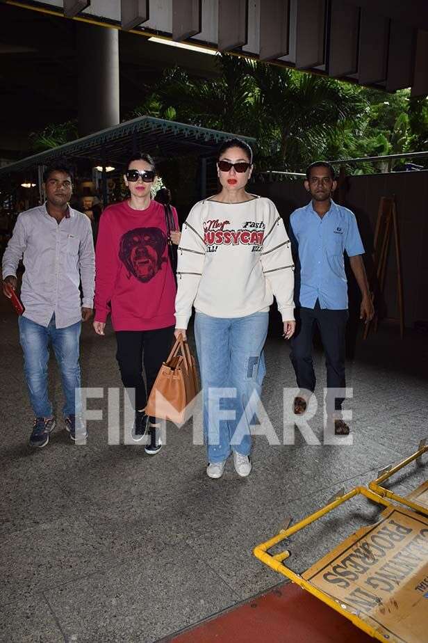 Photos! Ranbir, Karisma and Kareena Kapoor Khan return to the bay