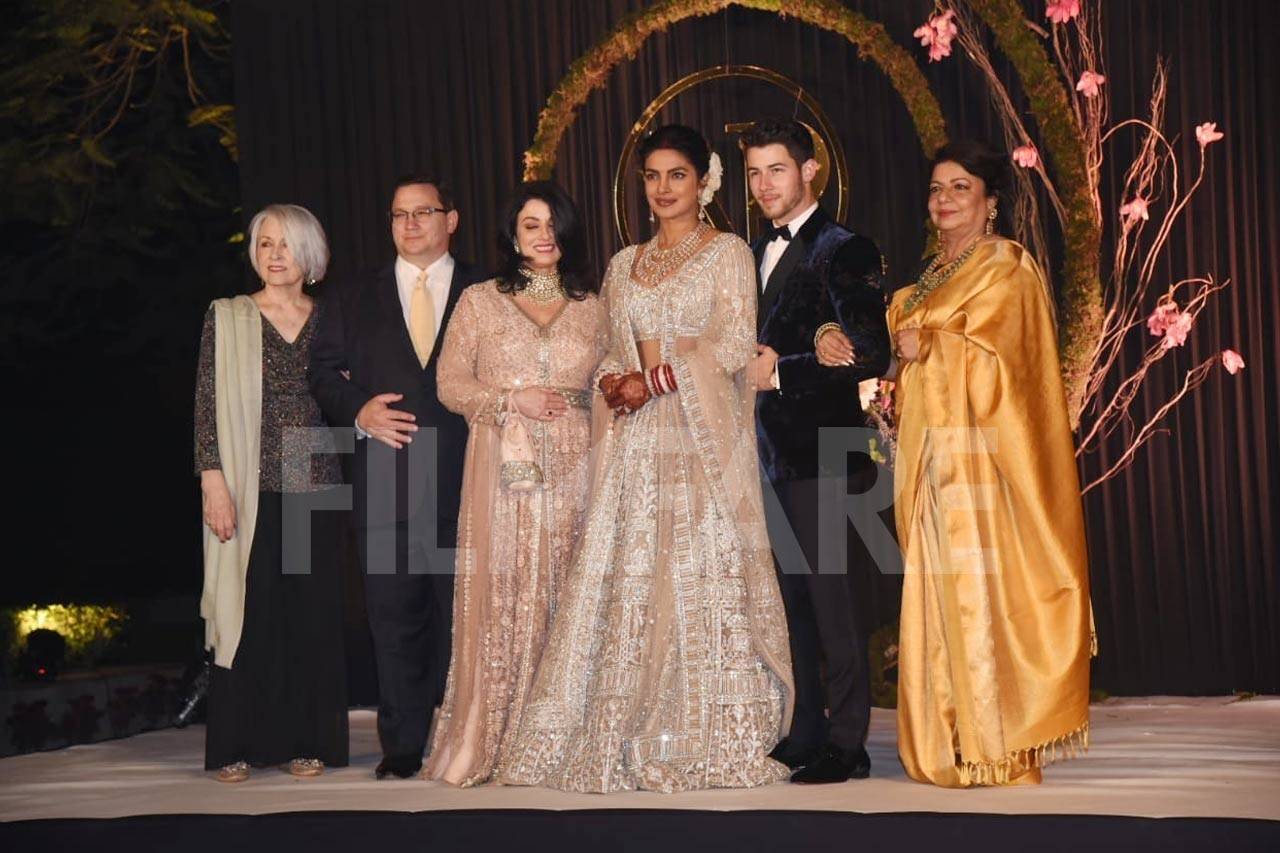 Priyanka Chopra and Nick Jonas's families arrive for their Delhi
