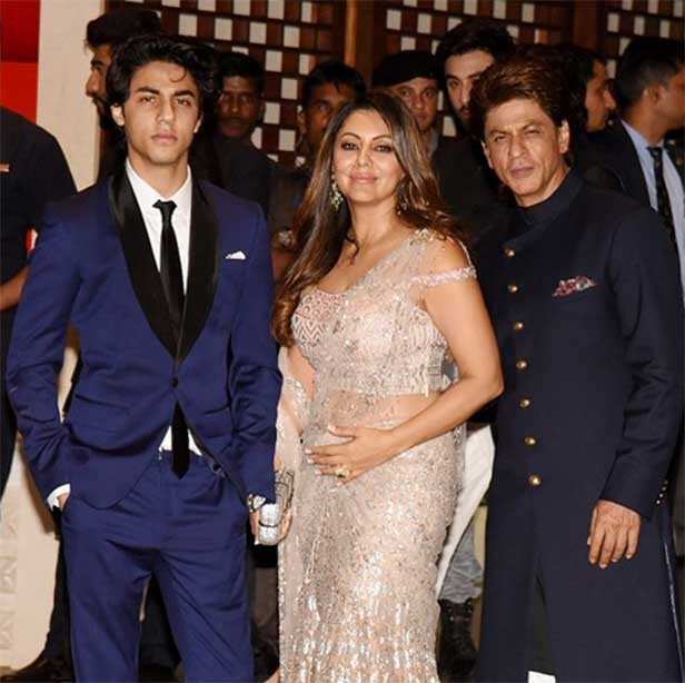 Khantastic! Shah Rukh Khan with Gauri, Aryan Khan at the Ambani