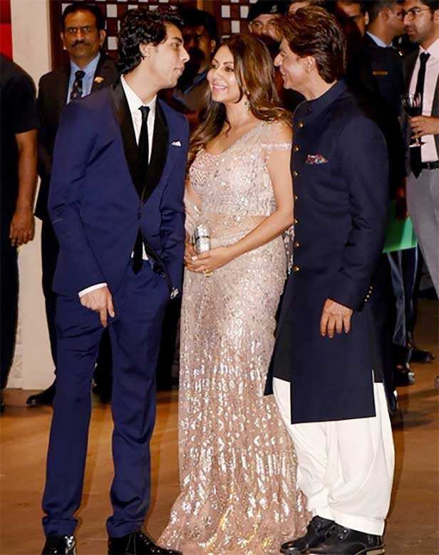 Khantastic! Shah Rukh Khan with Gauri, Aryan Khan at the Ambani