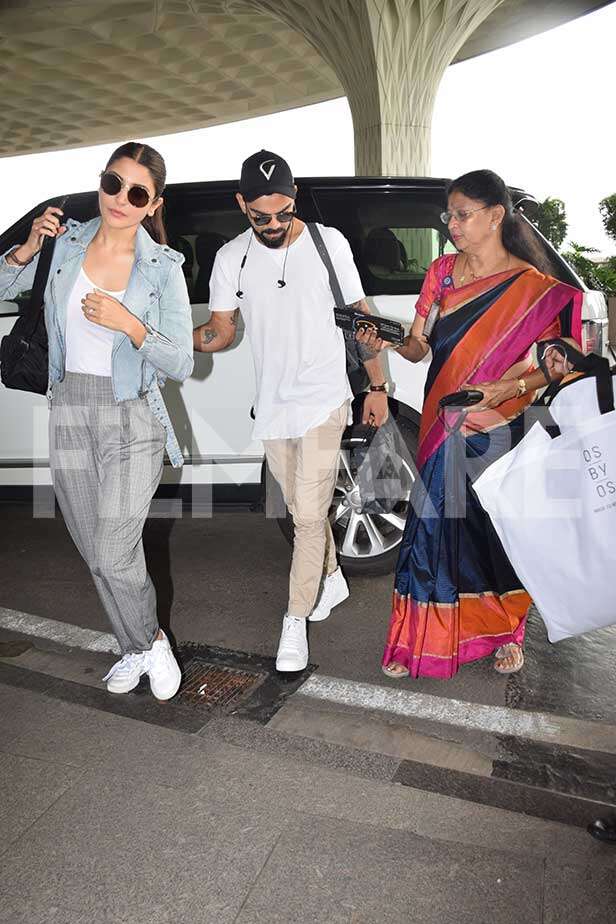 Anushka Sharma And Virat Kohli Spotted Twinning | Filmfare.com