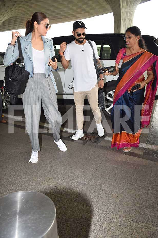 Anushka Sharma And Virat Kohli Spotted Twinning | Filmfare.com