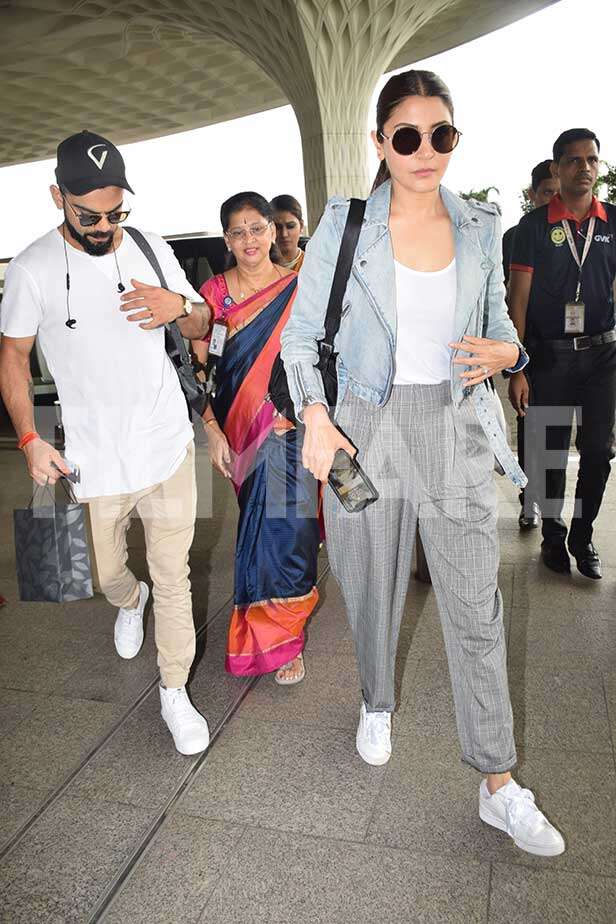 Anushka Sharma And Virat Kohli Spotted Twinning | Filmfare.com