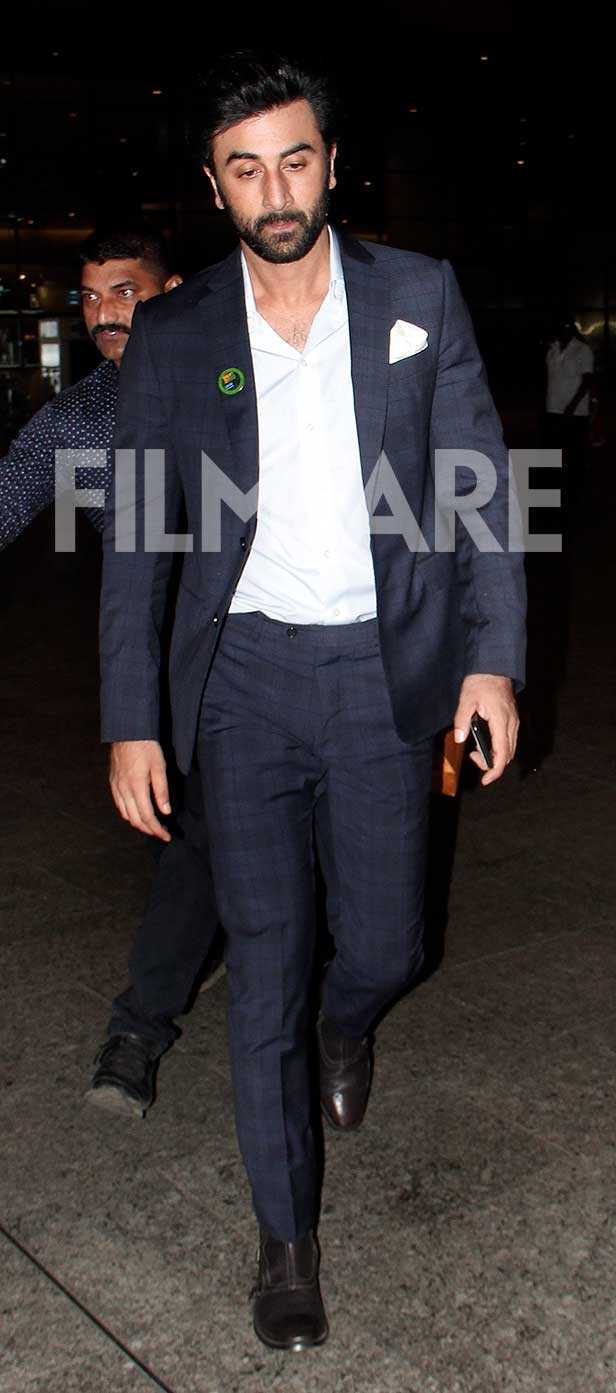 Ranbir Kapoor Looks Sharp And Sexy In A Checkered Suit