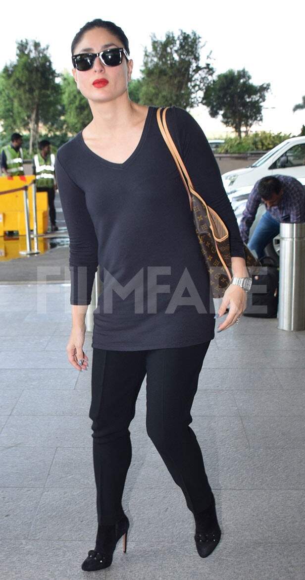 Photos Kareena Kapoor Khan dons all black and sneakers as she steps out in  Bandra (5) | Kareena Kapoor Khan Images - Bollywood Hungama