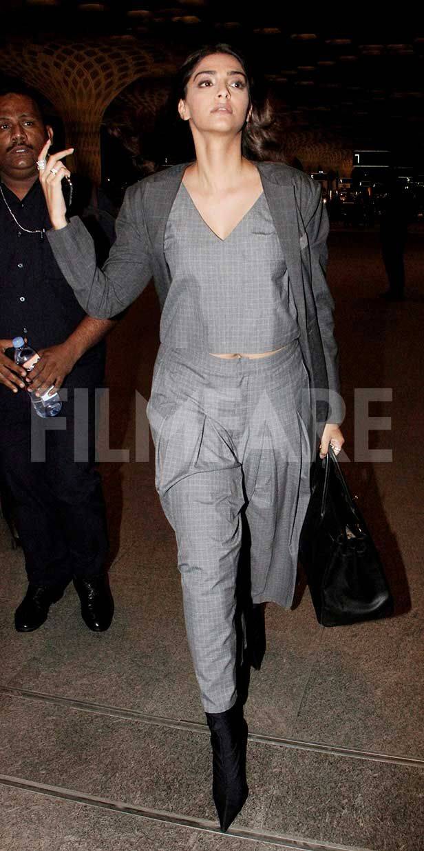 Sonam Kapoor’s Latest Airport Look Proves She’s A Boss Lady