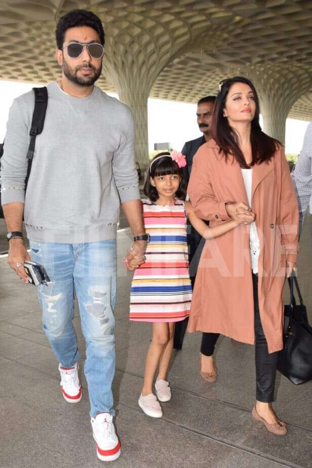 Photos: Aaradhya, Aishwarya and Abhishek Bachchan off to Malaysia ...