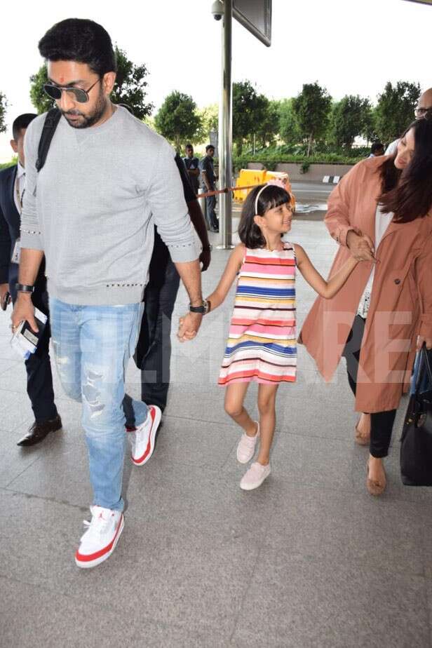 Photos: Aaradhya, Aishwarya And Abhishek Bachchan Off To Malaysia ...