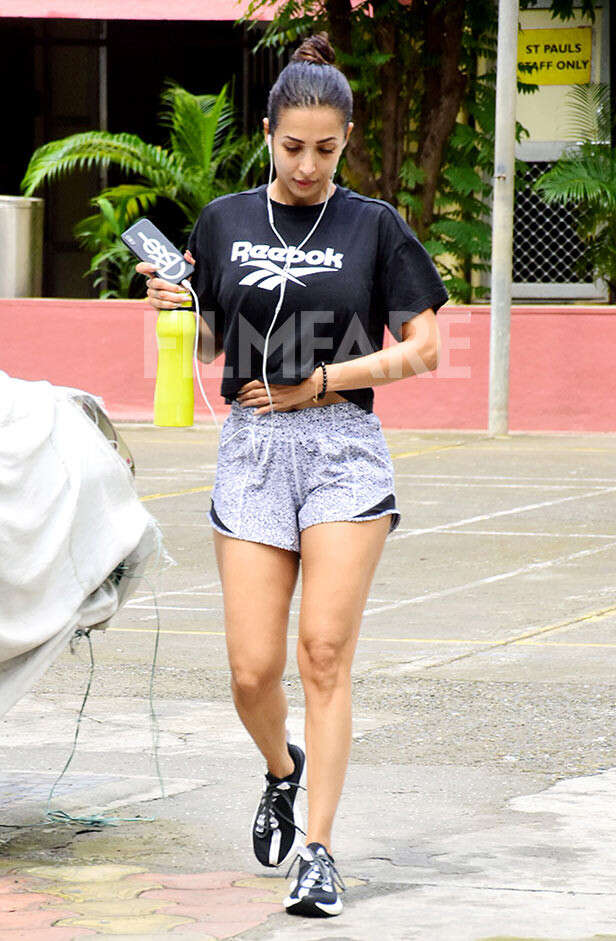 In Pictures: Malaika Arora rocks tiny shorts in her latest gym outing