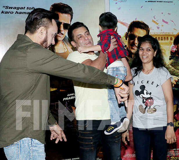 Photos: Salman Khan meets up with fans at a popular studio | Filmfare.com