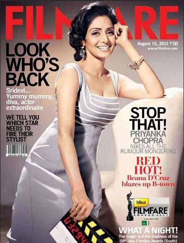 In Memory Sridevis Best Filmfare Covers