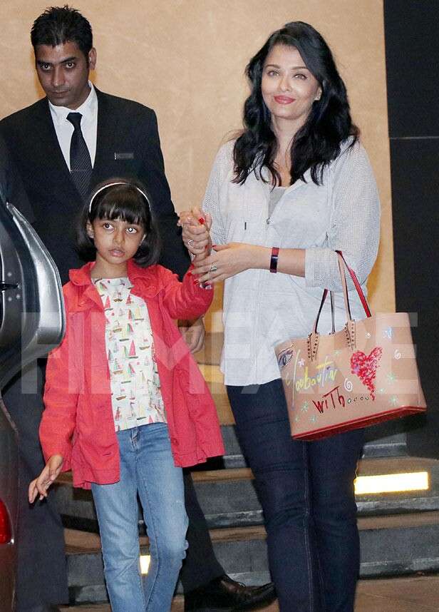 Abhishek, Aaradhya and Aishwarya Rai Bachchan clicked at a hotspot in ...