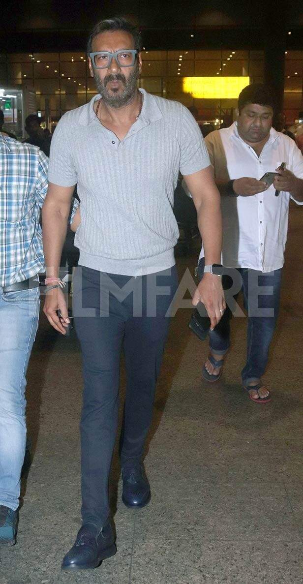 Ajay Devgn and Kajol return from their vacay with their 