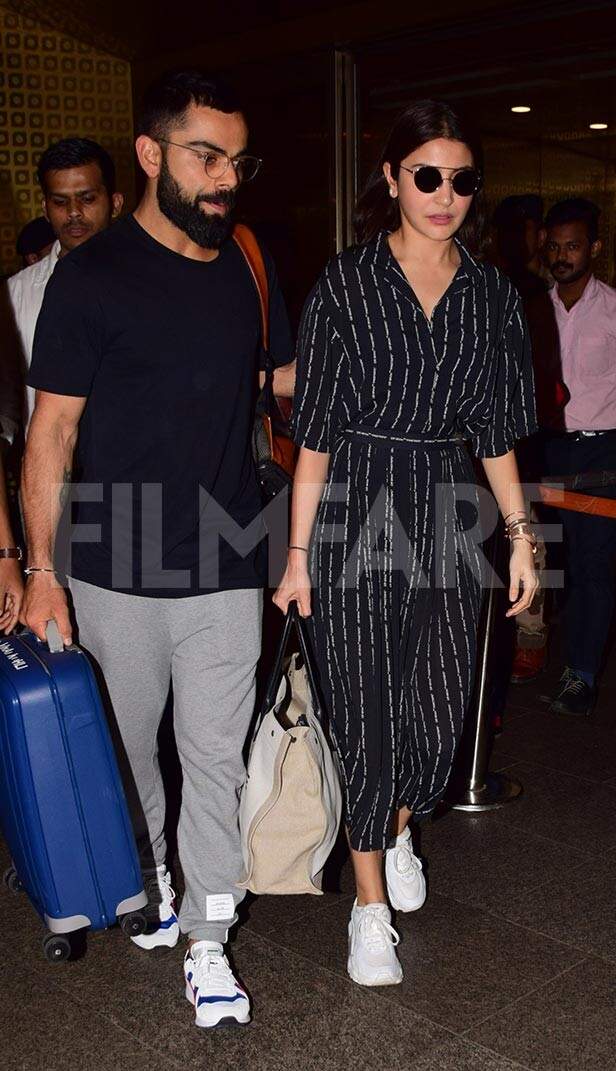 Anushka Sharma and Virat Kohli return to India after holidaying in ...