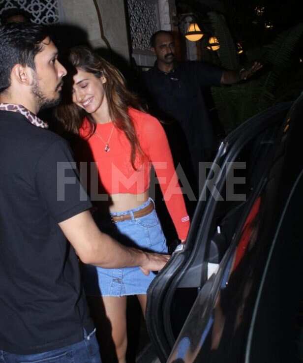 Photos: Disha Patani dines with good friend Aditya 