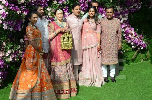 The Ambanis look regal as they kick-start the wedding festivities in ...