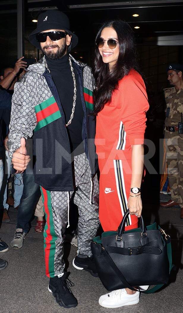 In Photos: Ranveer Singh and Deepika Padukone head to London | Filmfare.com