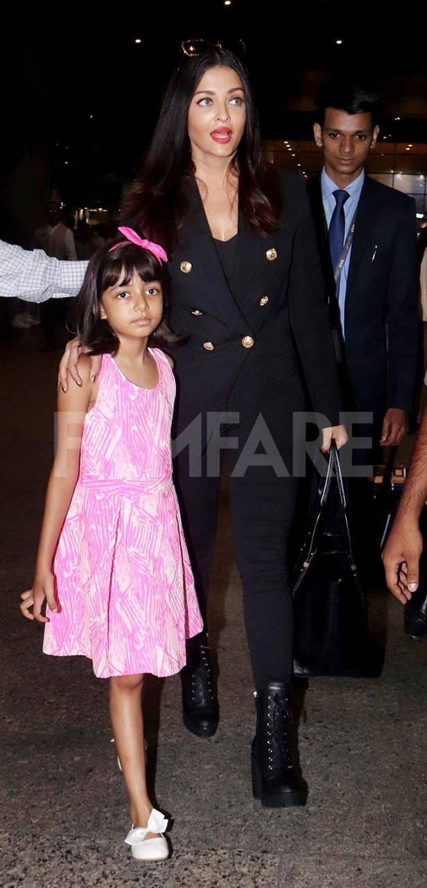 Aishwarya Rai Bachchan, daughter Aaradhya return to Mumbai after attending  Cannes Film Festival