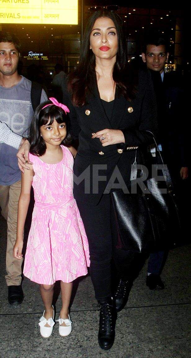 Aishwarya Rai Bachchan returns from Cannes with daughter Aaradhya ...