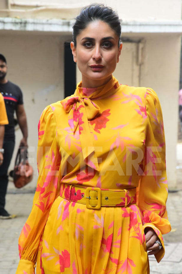 Kareena Kapoor in Gorgeous Yellow Salwar Suit by Anushka Khanna