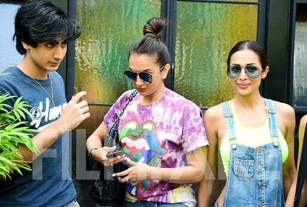 Malaika Arora’s son joins the stunner for a lunch with her friends ...