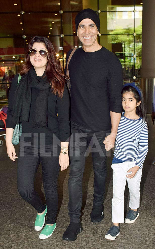 Akshay Kumar back in Mumbai with his family after vacationing in London ...