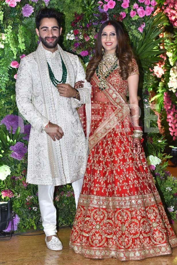 Newly-wedded couple Armaan Jain and Anissa Malhotra pose together for ...