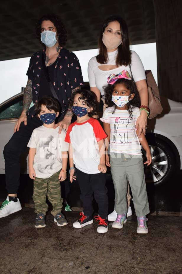 Sunny Leone with her kids