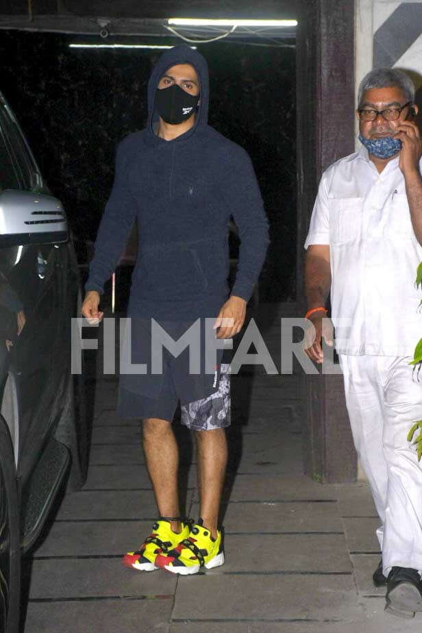 , Varun Dhawan clicked post a late-night workout session,