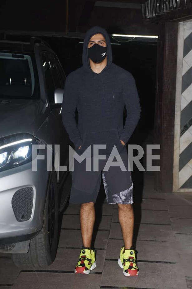 , Varun Dhawan clicked post a late-night workout session,
