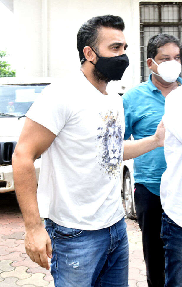 Photos: Raj Kundra taken into police custody till July 23 | Filmfare.com