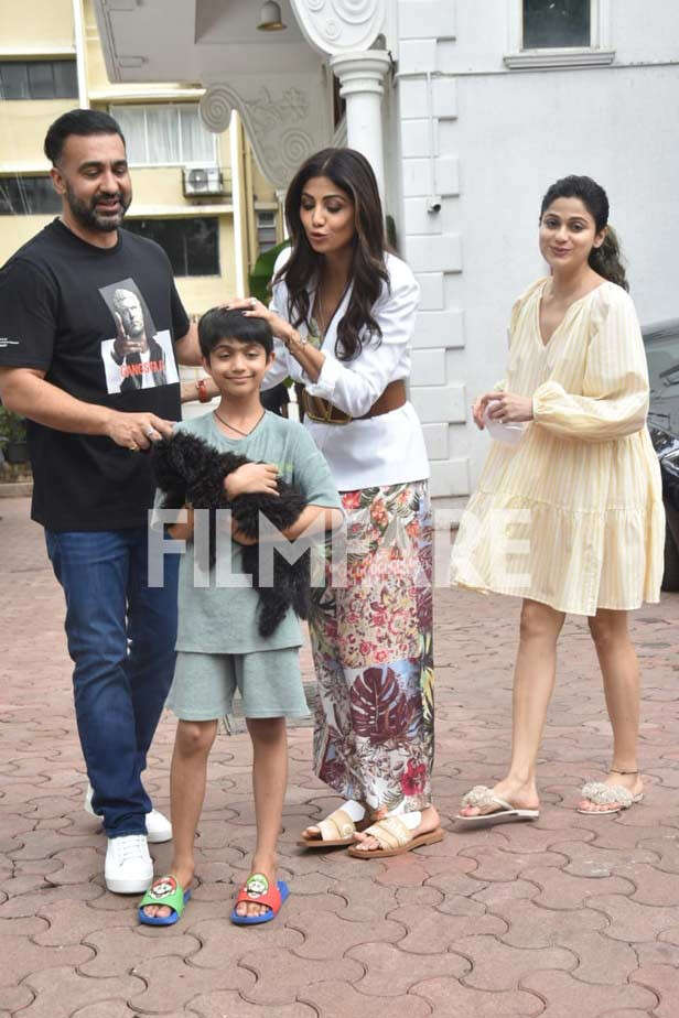 Raj Kundra, Viaan Raj Kundra, Shilpa Shetty Kundra, Shamita Shetty
