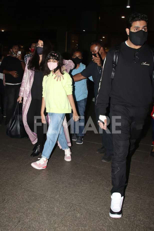 Aishwarya Rai Bachchan, Aaradhya Bachchan, Abhishek Bachchan