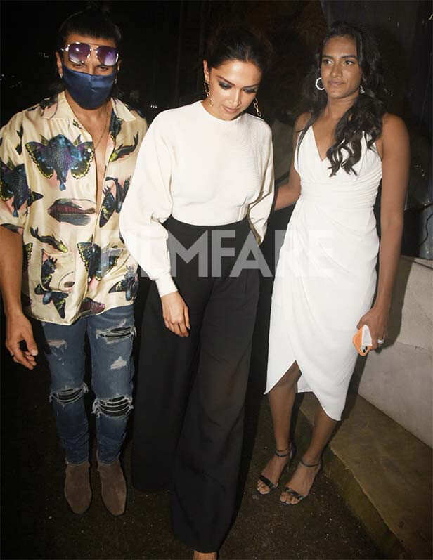 Deepika Padukone, Ranveer Singh, PV Sindhu
